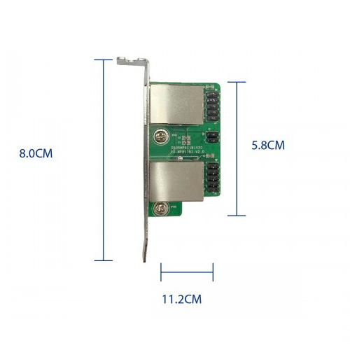 Dual 2.5 Gigabit mini PCIe Ethernet Network Expansion Card